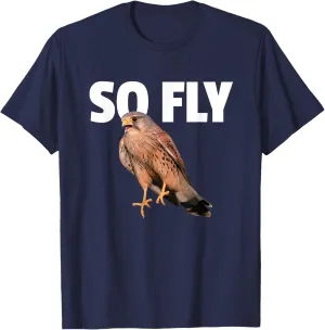 Kestrel Falcon Bird TShirt Birdwatching Gift So Fly T-Shirt
