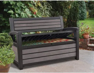 Keter Hudson Plastic Storage Bench Deck Box