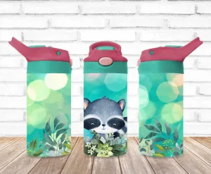 Kids Raccoon Tumbler, Bandit Tumbler, Kids Water Bottle, Kids Water Tumbler, Great Kids Gift, Kids Sippy Cup, Back To School
