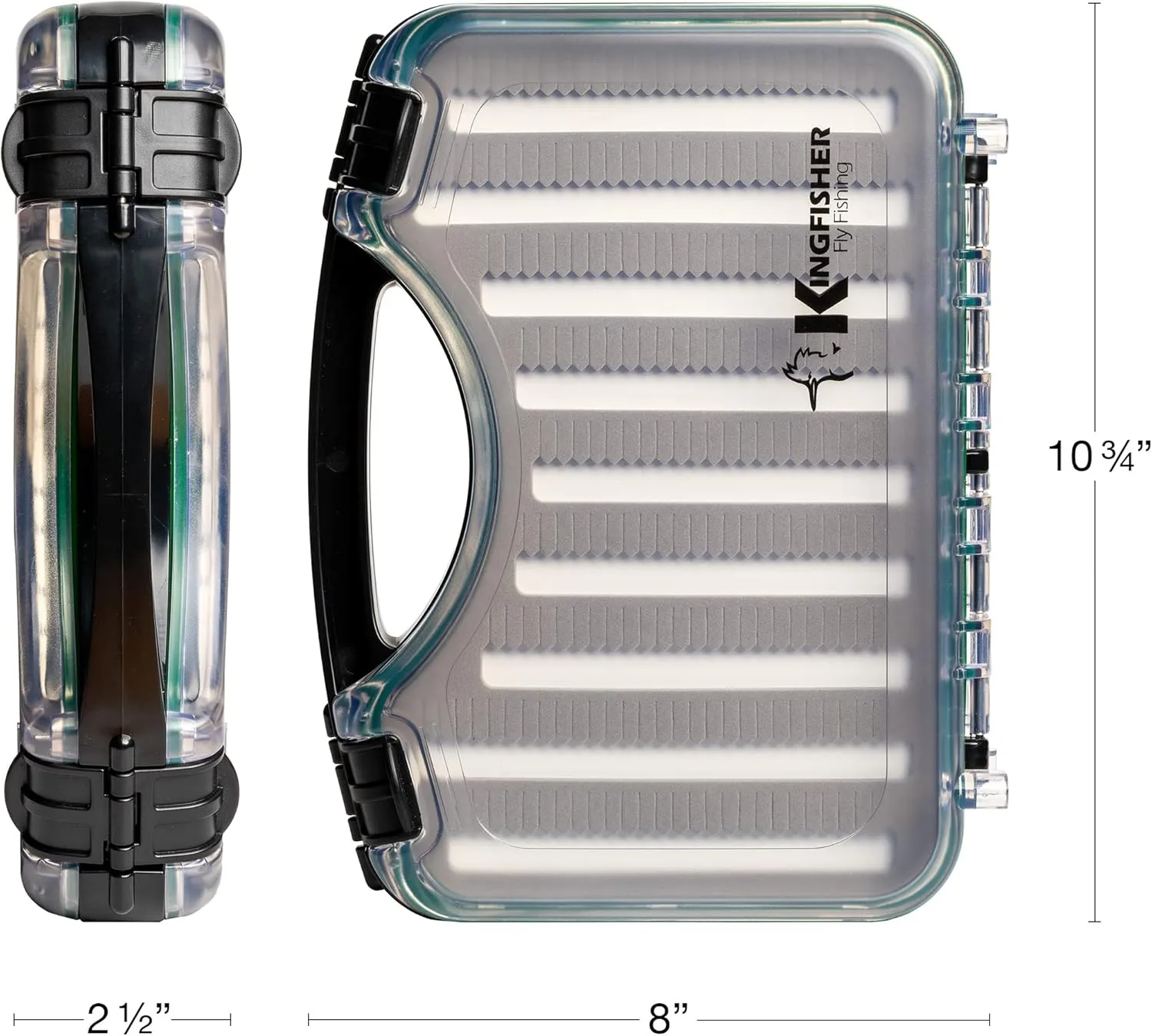 Kingfisher Fishing Large Waterproof Double Sided Fly Fishing Boat Box