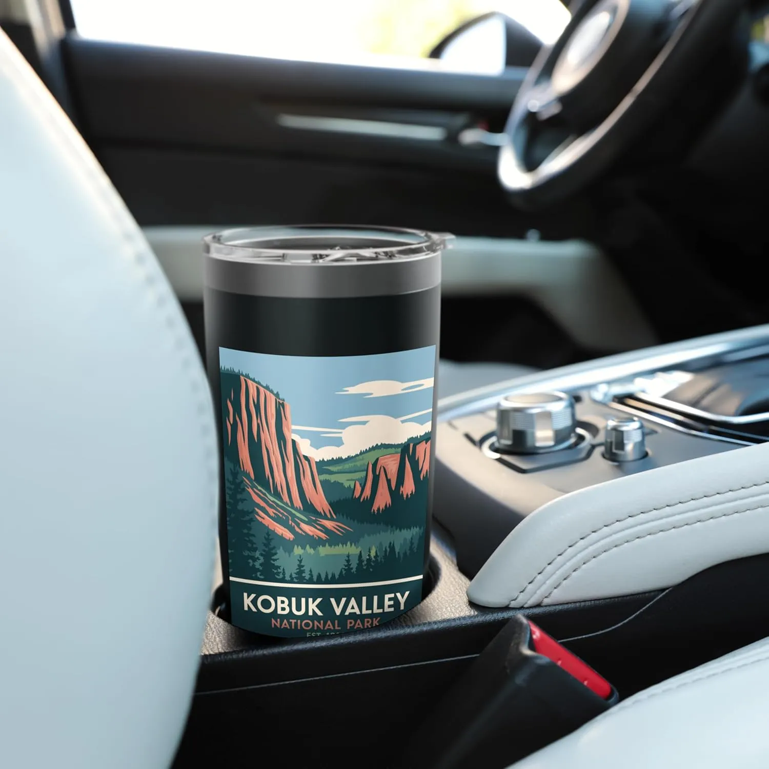 Kobuk Valley National Park Vintage Camping Hiking Men Women Stainless Steel Insulated Tumbler