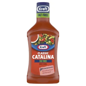 Kraft, Fat Free. Classic Catalina Dressing, 16oz Bottle (Pack of 3)
