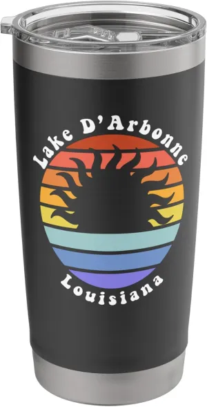 Lake D'Arbonne Louisiana LA Sunrise Vacation Souvenir Stainless Steel Insulated Tumbler