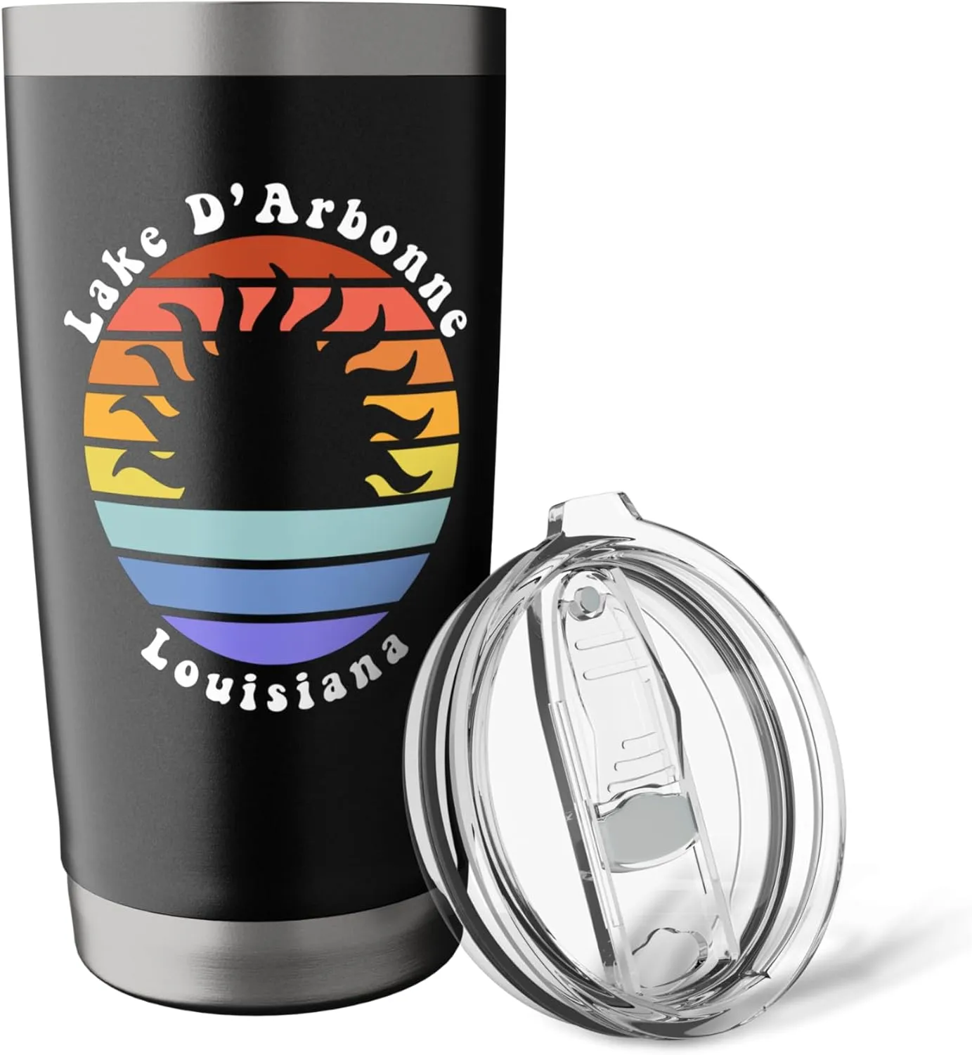 Lake D'Arbonne Louisiana LA Sunrise Vacation Souvenir Stainless Steel Insulated Tumbler