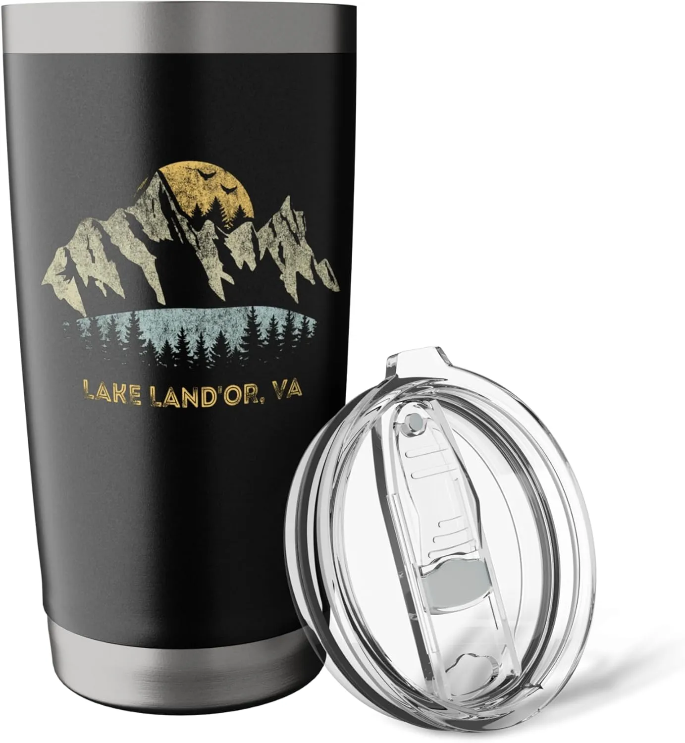 Lake Land'Or Virginia Mountain Sunset Sunrise VA Stainless Steel Insulated Tumbler