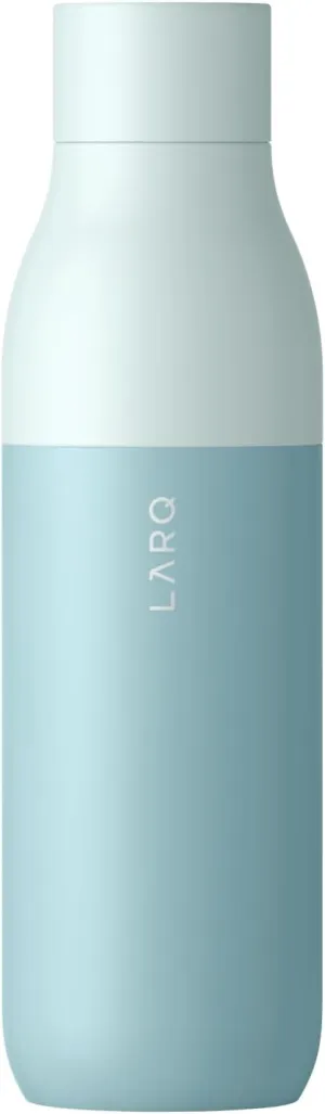 LARQ Bottle PureVis 25 oz - Self-Cleaning and Insulated Stainless Steel Water Bottle with UV Water Purifier and Award-winning Design | Reusable & Travel Friendly, Seaside Mint