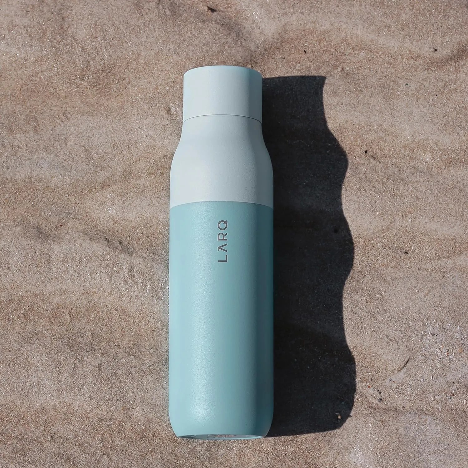 LARQ Bottle PureVis 25 oz - Self-Cleaning and Insulated Stainless Steel Water Bottle with UV Water Purifier and Award-winning Design | Reusable & Travel Friendly, Seaside Mint