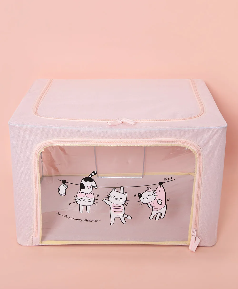 Laundry Meow Foldable Storage Box