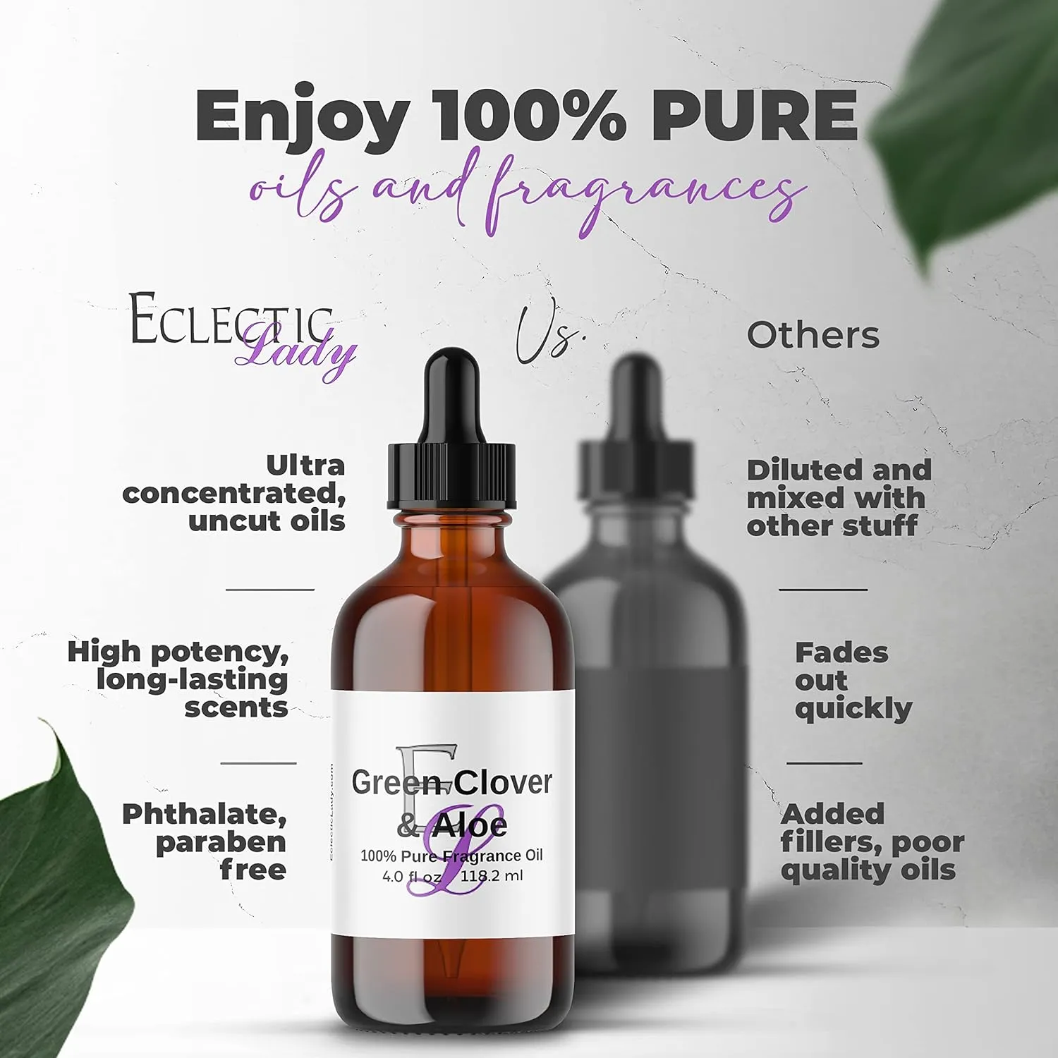 Lemon Verbena Massage Oil, 4 oz, With Sweet Almond Oil and Jojoba Oil, Preservative Free, Perfect for Aromatherapy and Relaxation