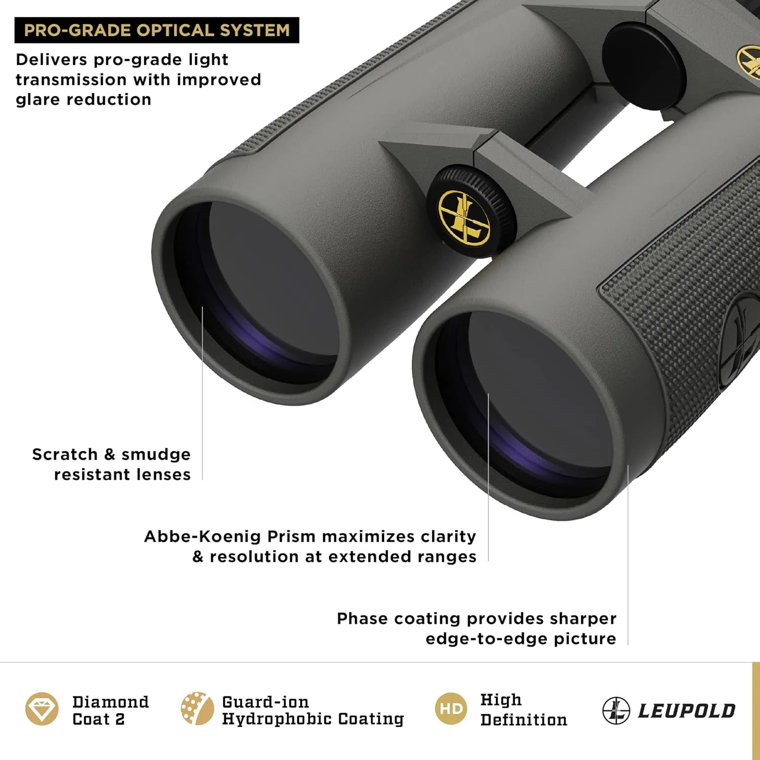 Leupold BX-5 Santiam HD Binoculars, 12x50mm (175856)