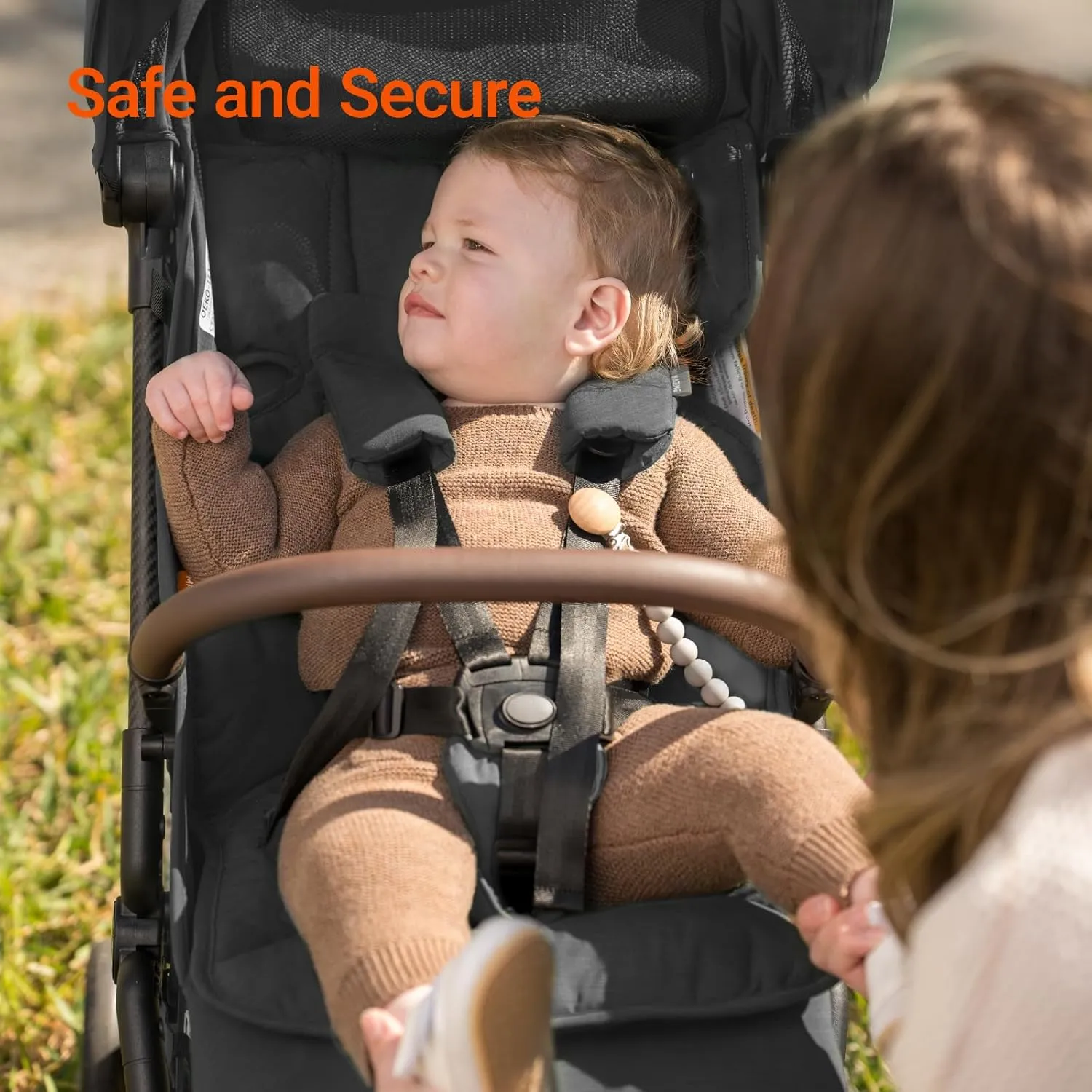 Lightweight Baby Travel Stroller with Carbor Fiber Frame, Compact & Airplane-Friendly, One-Handed Folding Design, 11.6 lbs, Perfect for Toddlers, Organizer & Cushion Included, Black