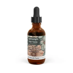 Lightweight Hair Growth Tonic, 2 Fl Oz, Vegan Formula with Biotin and Caffeine, Hair Thickening Treatment for Men and Women