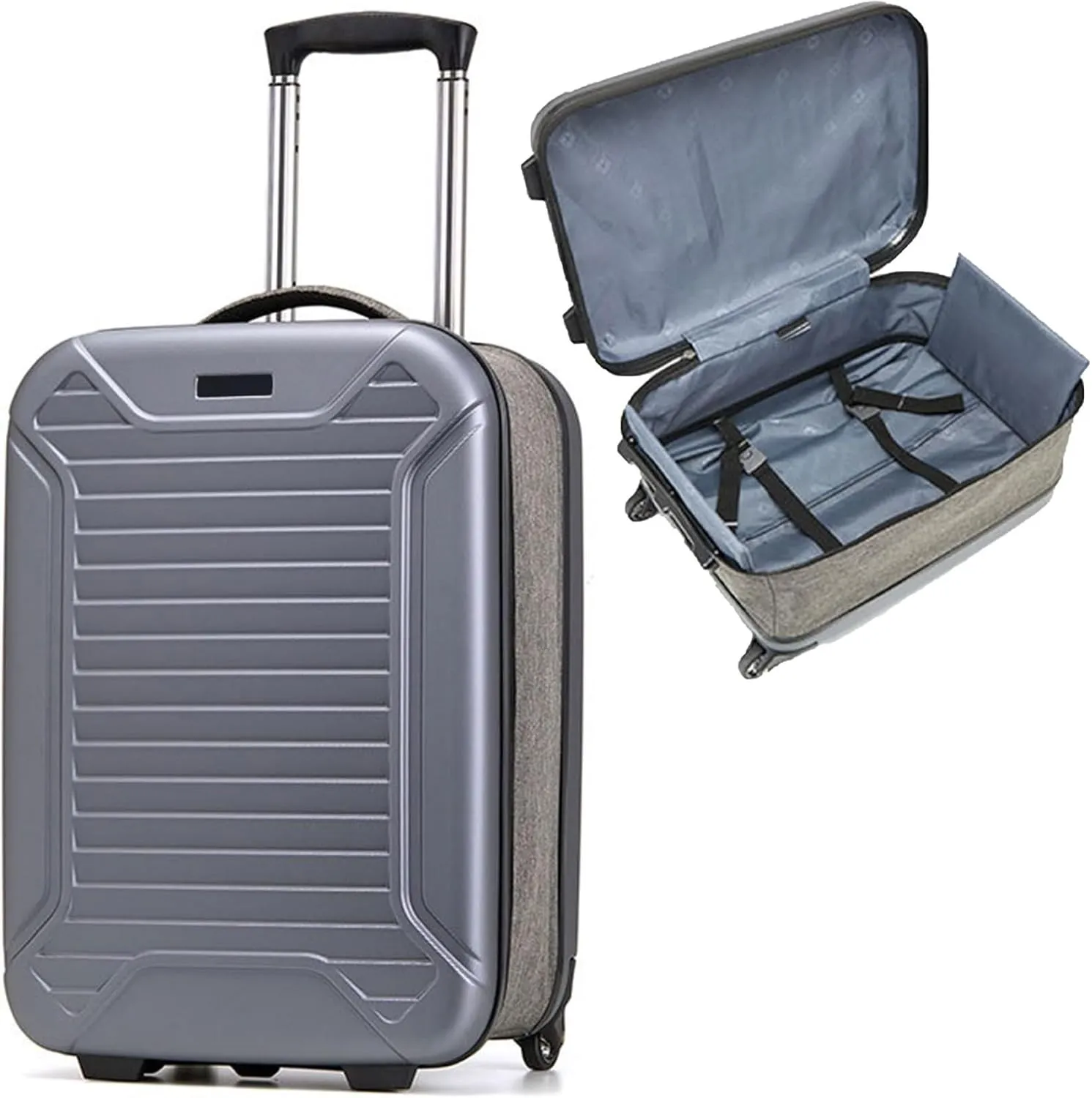 Lightweight Luggage, Trolley Case, Space Separation Design, Riot Proof Zipper, Dustproof And Waterproof, For Travel And School (Color : Black, Size : 24inch)