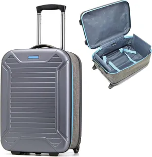 Lightweight Luggage, Trolley Case, Space Separation Design, Riot Proof Zipper, Dustproof And Waterproof, For Travel And School (Color : Blue, Size : 24inch)
