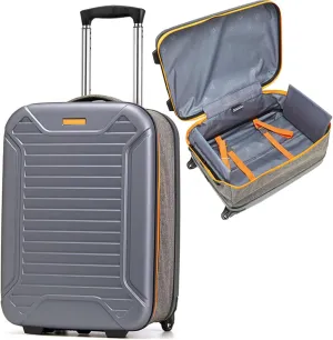 Lightweight Luggage, Trolley Case, Space Separation Design, Riot Proof Zipper, Dustproof And Waterproof, For Travel And School (Color : Orange, Size : 24inch)