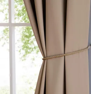 LINENZONE Taupe Brown Patio Door Curtain for Sliding Door. Use Extra Wide Curtains as Curtains for Sliding Glass Door, Curtains for Patio Doors or Balcony Curtains. (Nicole 102 x 84 Taupe)