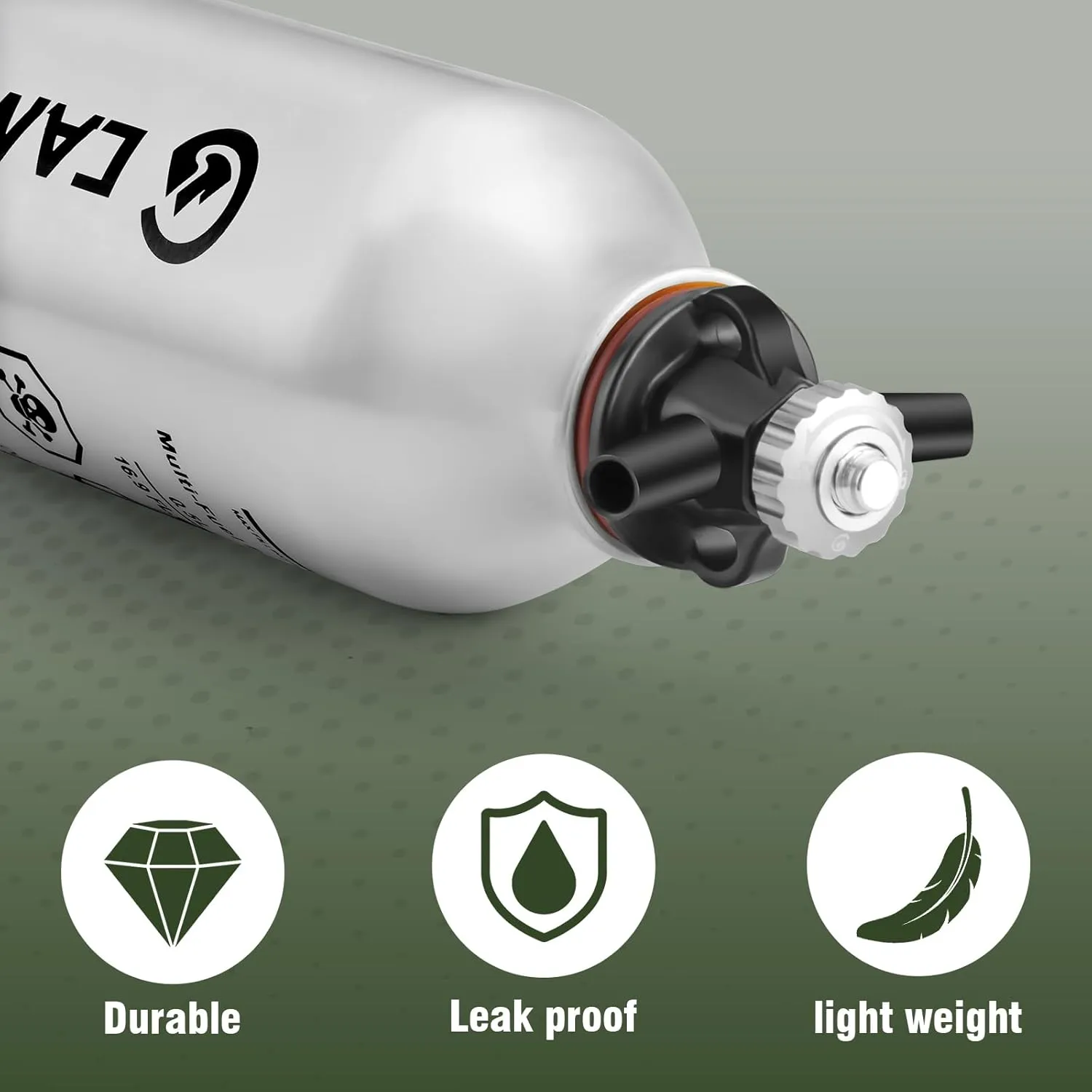 liquid Fuel Bottle 0.5L for Outdoor Camping with Safety Valve