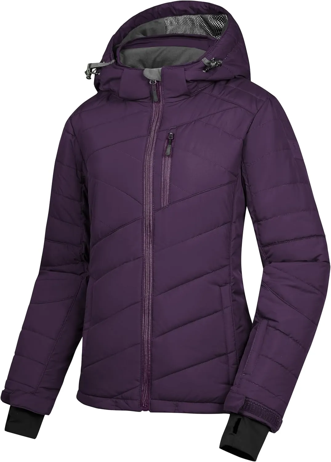 Little Donkey Andy Women's Warm Ski Jacket Water Resistant Insulated Snowboarding Jacket Windproof Winter Snow Coat