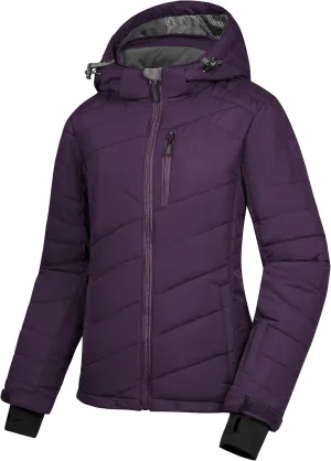 Little Donkey Andy Women's Warm Ski Jacket Water Resistant Insulated Snowboarding Jacket Windproof Winter Snow Coat