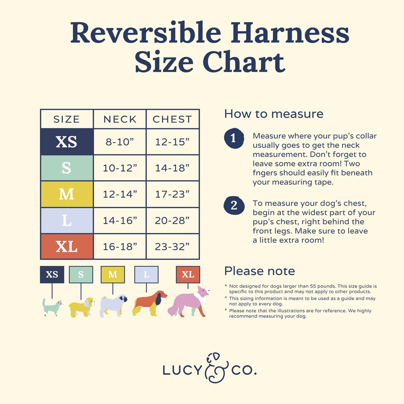 Lucy&Co Reversible Dog Harness: Hippity Hoppity