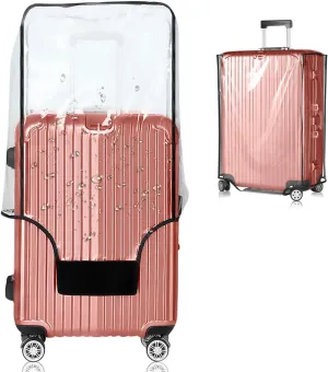 Luggage Covers for Suitcase Tsa Approved Clear PVC Waterproof Suitcase Covers Luggage Protectors 26-28Inch (25.98''H x 20.07''L x 12.40''W)