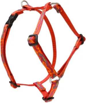 LupinePet Originals 1/2" Go Go Gecko 12-20" Adjustable Roman Dog Harness for Small Dogs