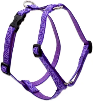 LupinePet Originals 3/4" Jelly Roll 12-20" Adjustable Roman Dog Harness for Small Dogs