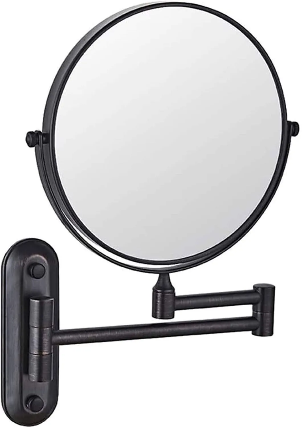 Makeup Mirror Wall Mounted Magnifier 10x Round Makeup Mirror 360 Rotation Double-Sided Makeup Mirror for Makeup Shaving