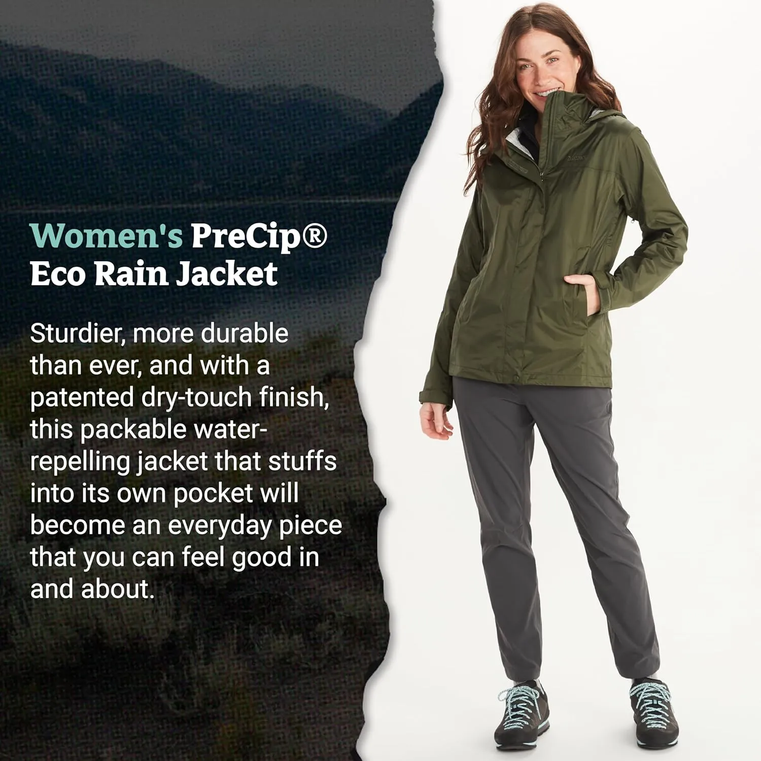 MARMOT Women’s Precip Eco Lightweight & Waterproof Rain Jacket