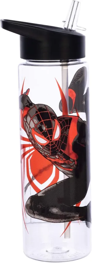 Marvel Miles Morales Game Verse Spiderman 24 Oz. Plastic Water Bottle