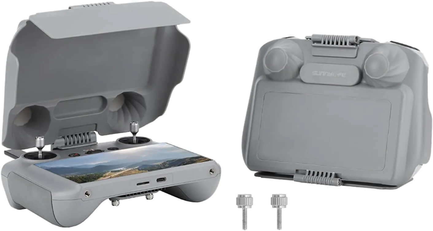 Mavic 4 Pro/Flip/Neo/Mini 4 Pro/Air 3/Air 3S Sun Hood,3 in 1 Sunshade Protector for DJI RC 2 Remote Controller Joysticks Cover Full Screen Protection Accessories