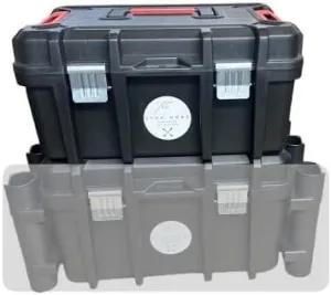 MaxCrate Stack Upgrade Add-On for Kayak Fishing Crate - Tackle Box Accessory Storage Area and Tray with Lockable Lid