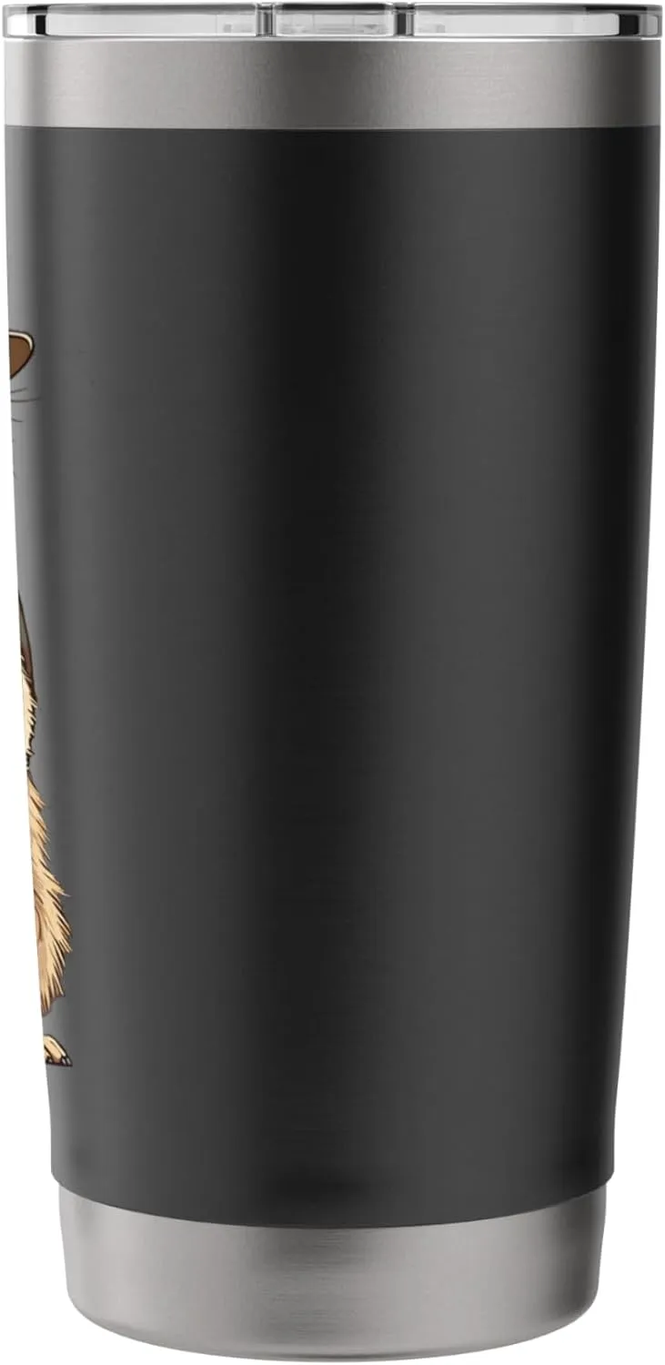 Meerkat Safari Guide Funny Kalahari Desert Camping Stainless Steel Insulated Tumbler