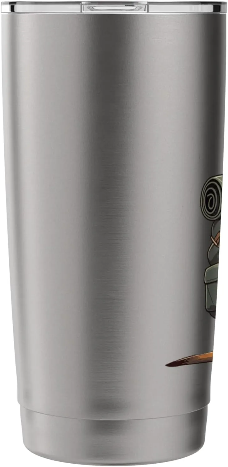 Meerkat Safari Guide Funny Kalahari Desert Camping Stainless Steel Insulated Tumbler