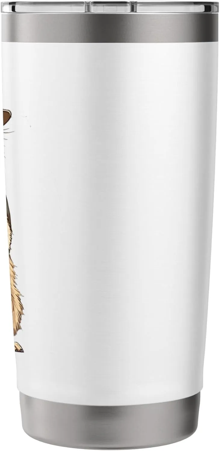 Meerkat Safari Guide Funny Kalahari Desert Camping Stainless Steel Insulated Tumbler