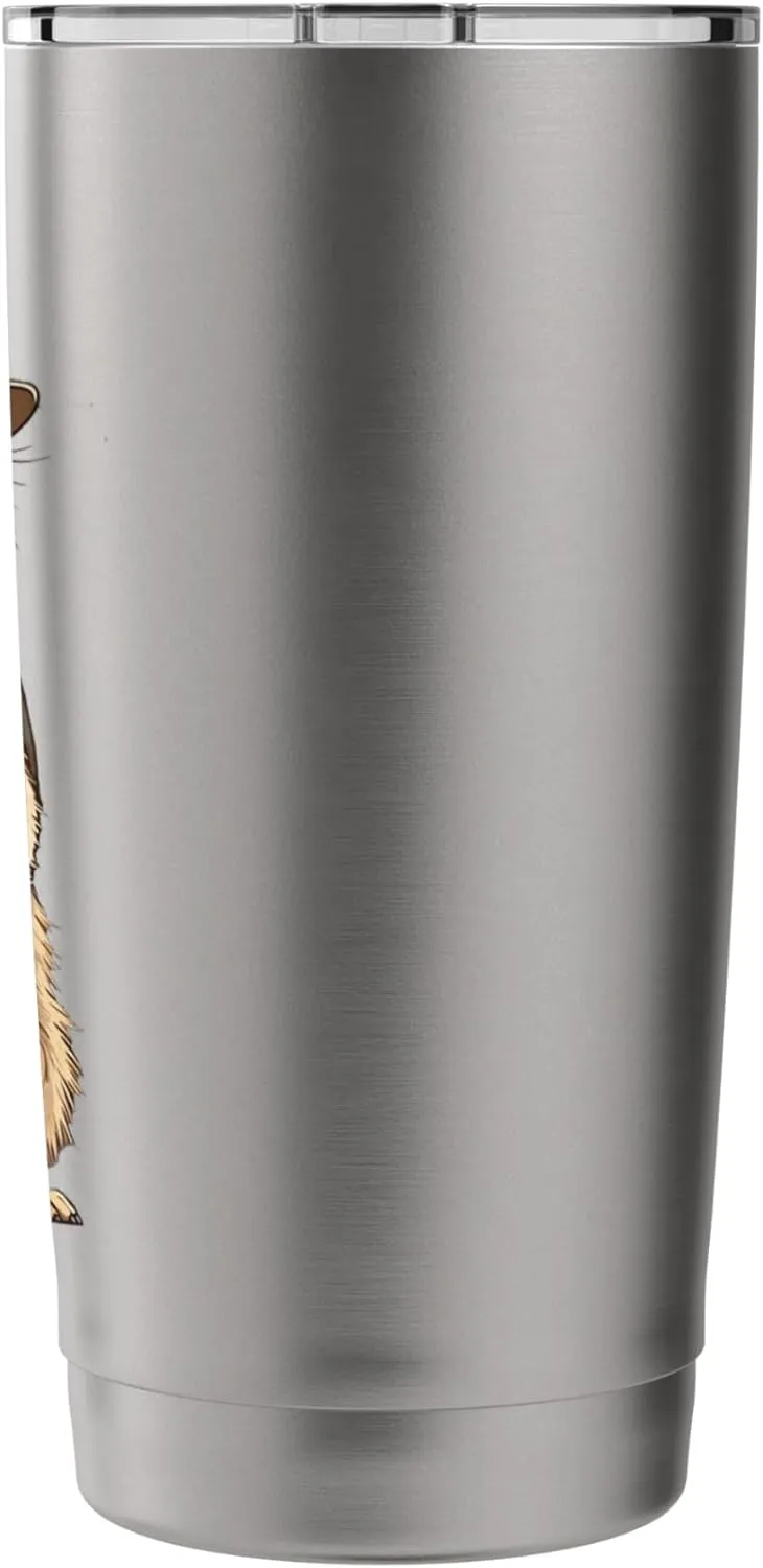 Meerkat Safari Guide Funny Kalahari Desert Camping Stainless Steel Insulated Tumbler