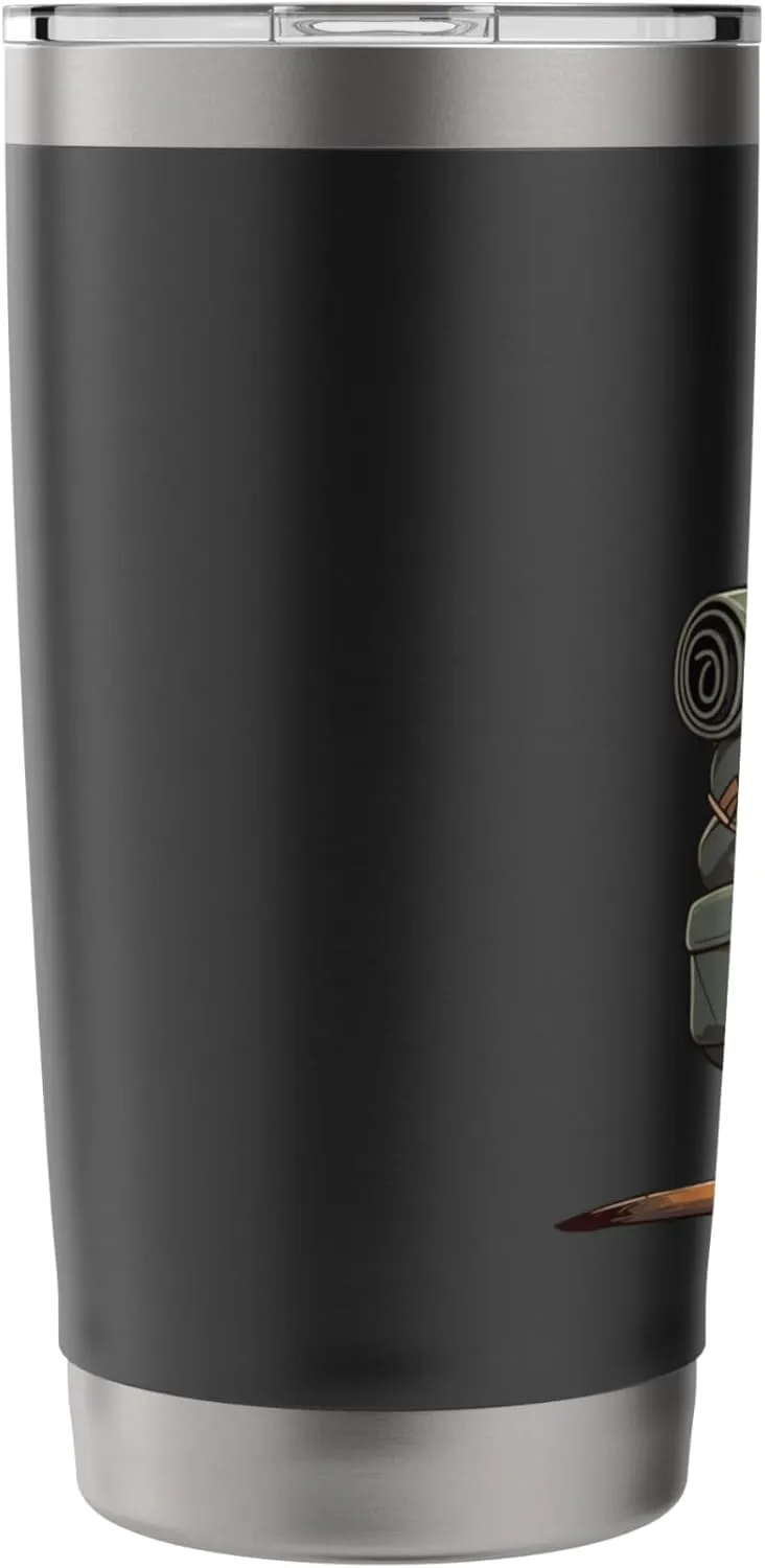 Meerkat Safari Guide Funny Kalahari Desert Camping Stainless Steel Insulated Tumbler