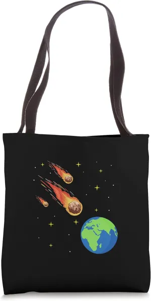 Meteorites Asteroids Comets Earth Shooting Stars Universe Tote Bag