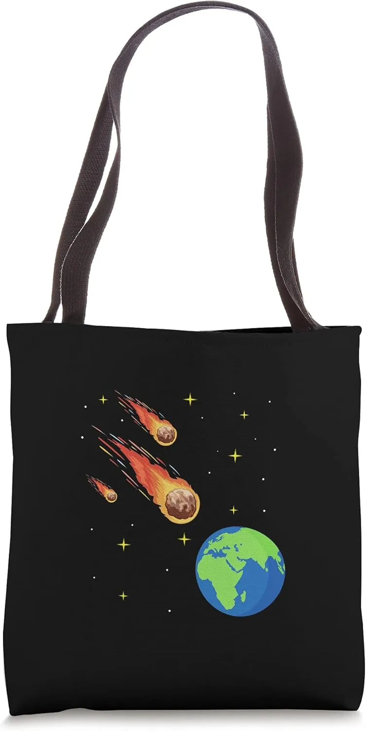 Meteorites Asteroids Comets Earth Shooting Stars Universe Tote Bag