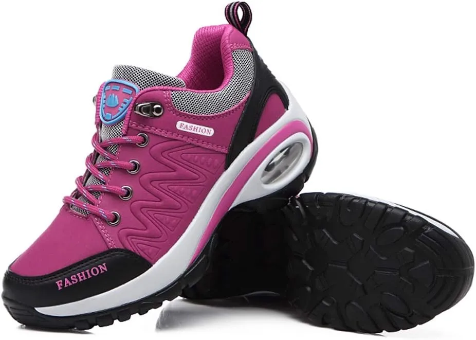 MIOKE Women's Casual Walking Running Sport Shoes Waterproof Non-Slip Trail Backpacking Outdoor Hiking Shoes