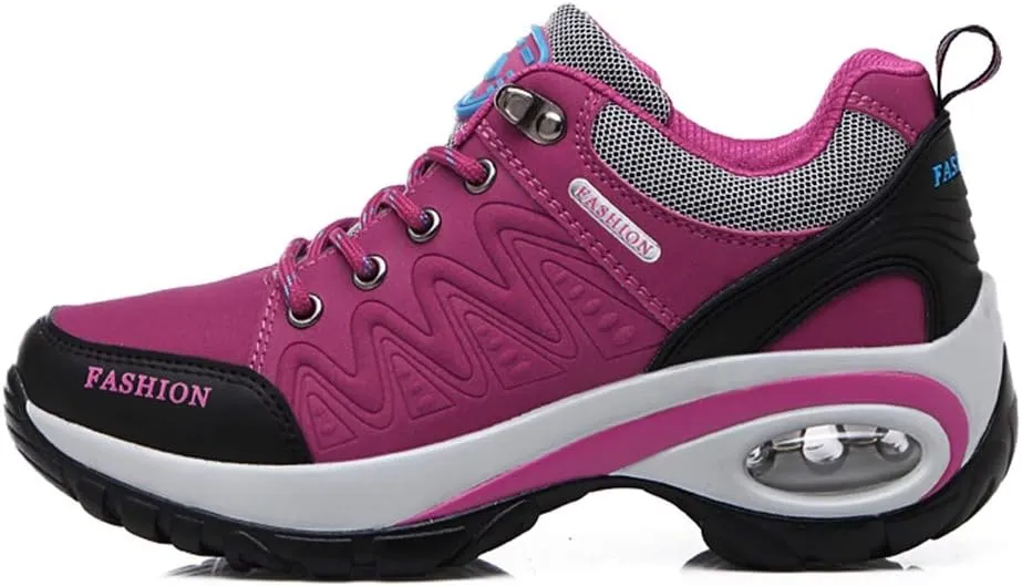 MIOKE Women's Casual Walking Running Sport Shoes Waterproof Non-Slip Trail Backpacking Outdoor Hiking Shoes