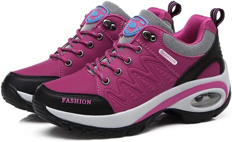 MIOKE Women's Casual Walking Running Sport Shoes Waterproof Non-Slip Trail Backpacking Outdoor Hiking Shoes