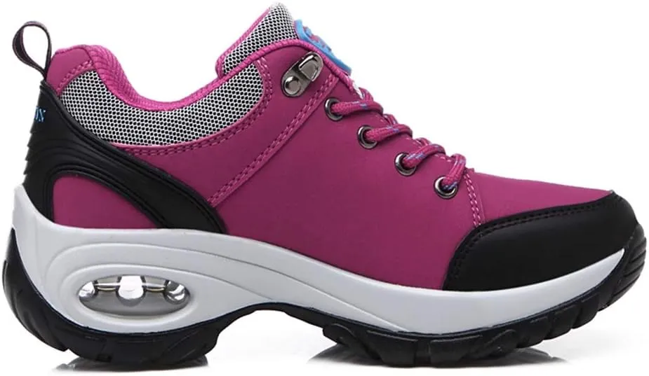 MIOKE Women's Casual Walking Running Sport Shoes Waterproof Non-Slip Trail Backpacking Outdoor Hiking Shoes