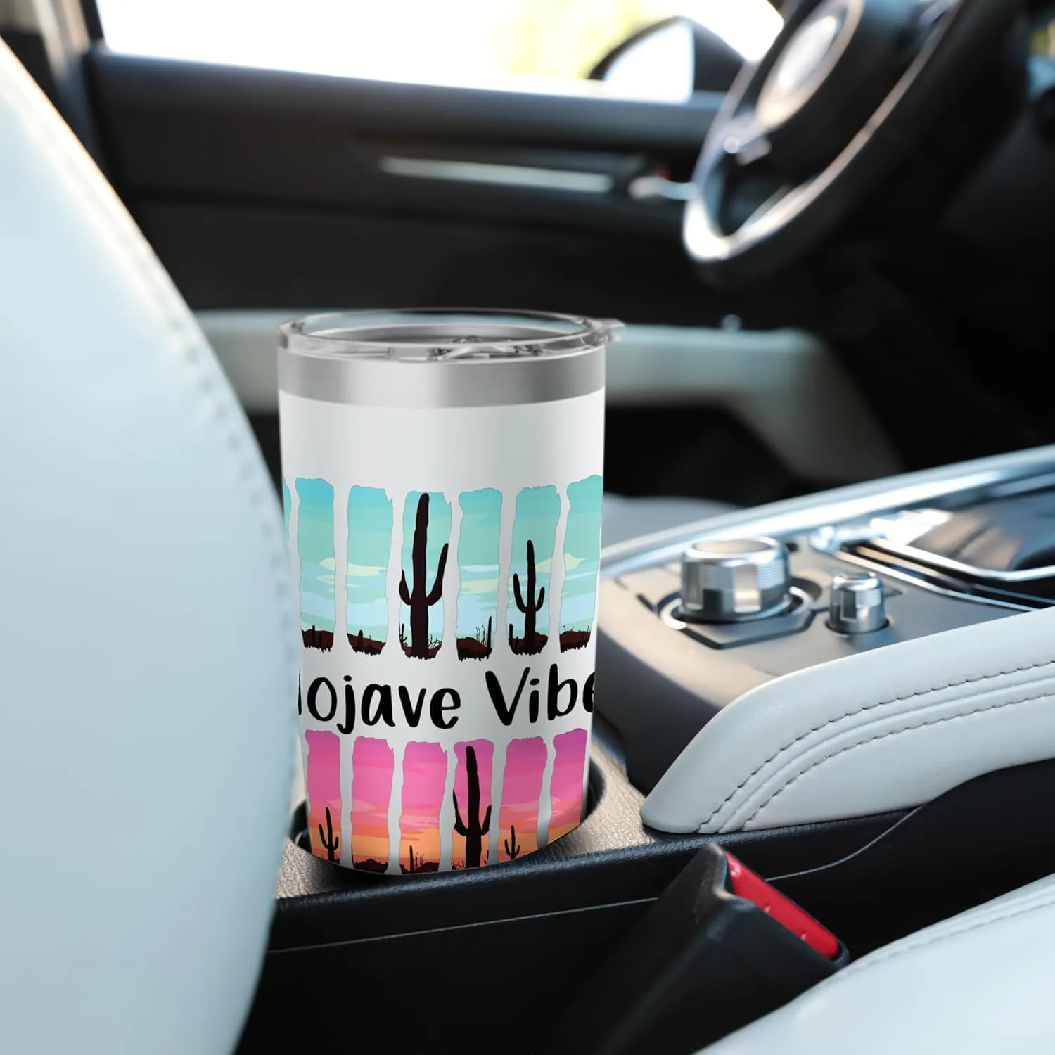 Mojave Desert Vibes California Nature Summer Road Trip Stainless Steel Insulated Tumbler