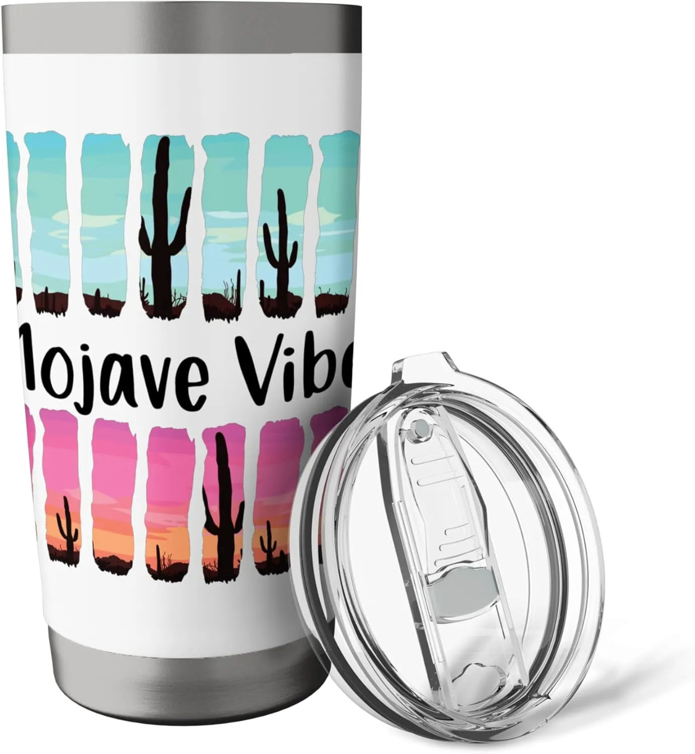 Mojave Desert Vibes California Nature Summer Road Trip Stainless Steel Insulated Tumbler