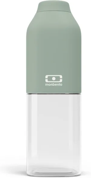 monbento - MB Positive M Natural Water Bottle 500ml - Compact Airtight Bottle - Ideal for Office, Sport, Picnic - BPA Free - Zero Waste - Green