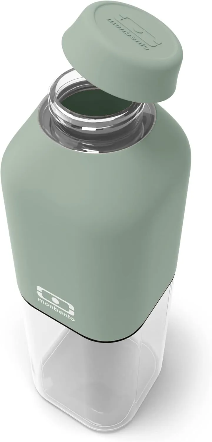 monbento - MB Positive M Natural Water Bottle 500ml - Compact Airtight Bottle - Ideal for Office, Sport, Picnic - BPA Free - Zero Waste - Green