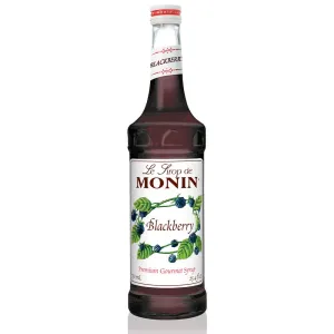 Monin - Blackberry Syrup, Soft and Succulent, Great for Cocktails, Lemonades, and Sodas, Gluten-Free, Non-GMO (750 ml)