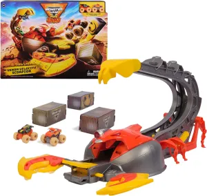 Monster Jam Mini, El Toro Loco Venom Velocity Scorpion Playset, 2 Exclusive Die-Cast El Toro Loco and Max-D Monster Truck, Kids Toys for Boys Ages 3 and Up