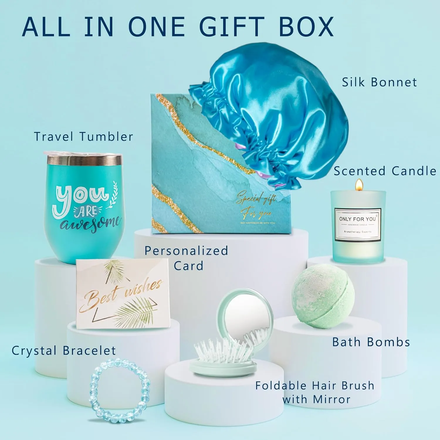 Mother's Day Gifts for Mom Sister Friend Wife, Birthday Gift for Women, Self Care Spa Gift Set for Girlfriend Women Her Employee Nurse, Teacher Appreciation Gifts with Thank You Card for Coworker